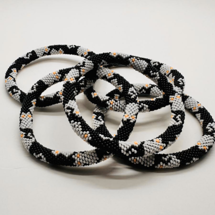 Beyaz Kedi Motifli Tasma